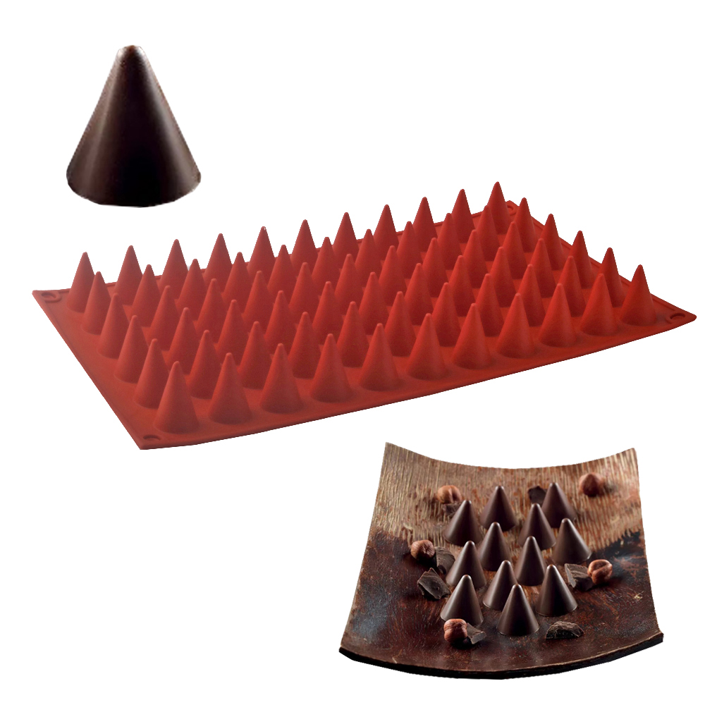 Kitchen Baking Products - 66-Cell Cone Chocolate Baking Mold Food