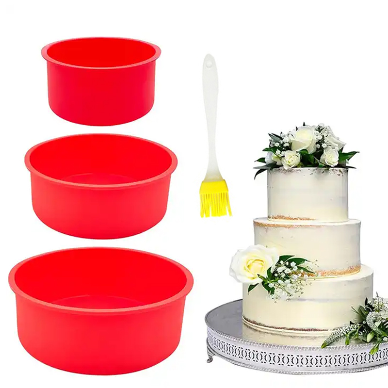 Kitchen Baking Dishes - Okrągłe silikonowe formy do ciasta forma