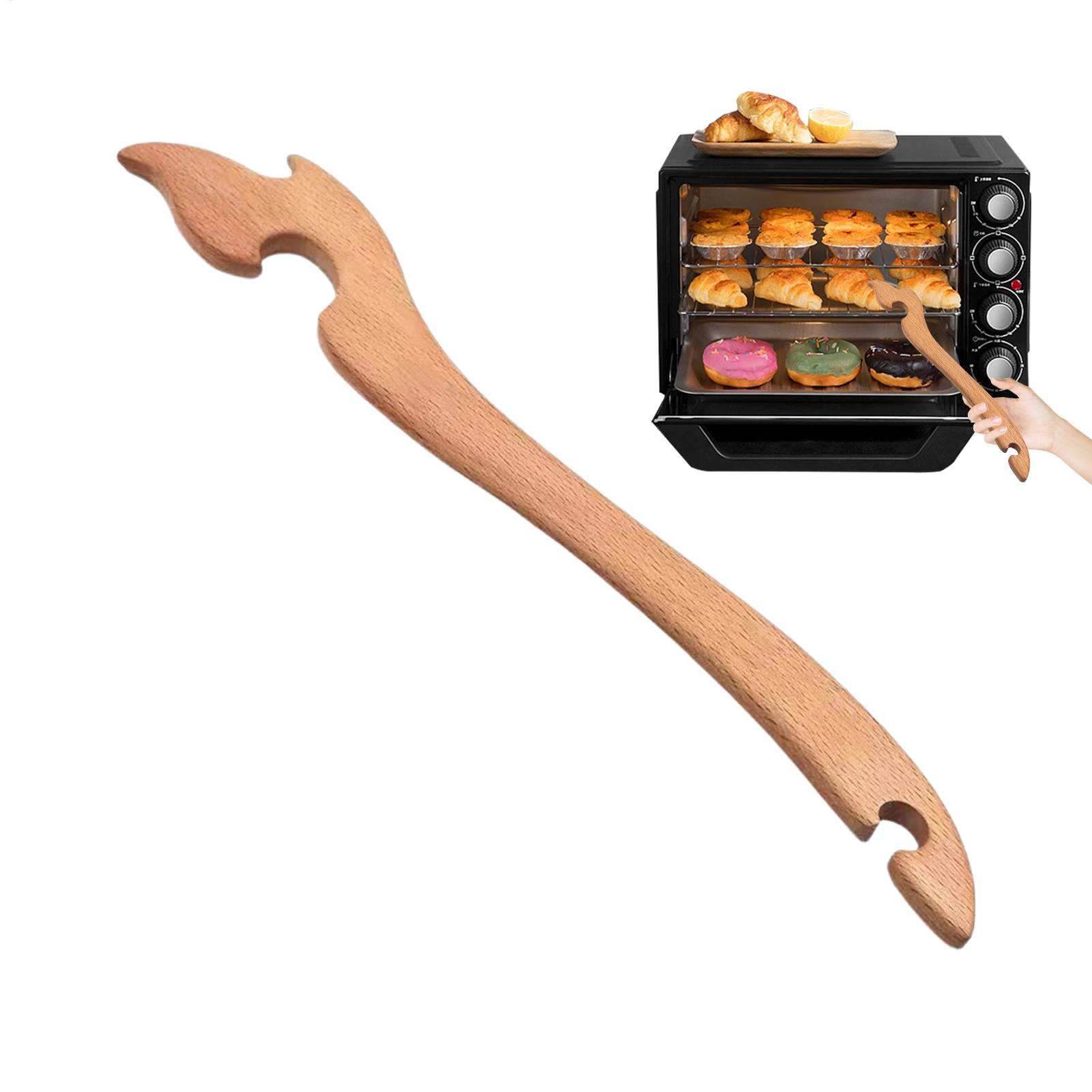 Kitchen Baking Rack - Drewniany przyrząd do wyjmowania rusztów z