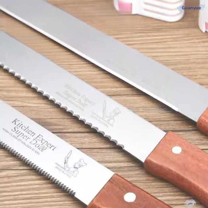 Kitchen And Baking Equipment - Nóż ze stali nierdzewnej z ząbkowanym