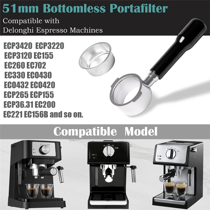 Delonghi Espresso Ecp3420 - ABYN-51Mm Bezspodowy Portafilter 2 Uszy Do