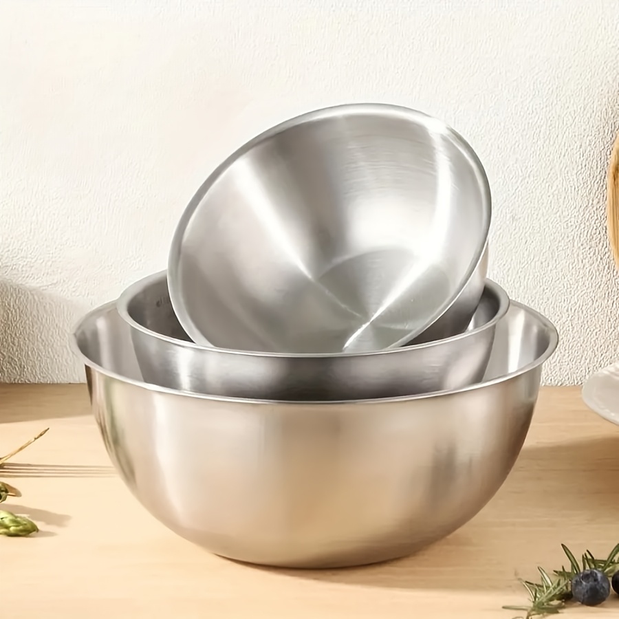 Kitchen Baking Set - 3-częściowy zestaw misek ze stali nierdzewnej