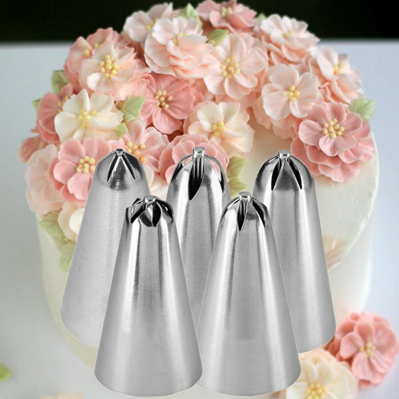 Kitchen And Baking Equipment - Kwiatowy lukier ze stali nierdzewnej dysza