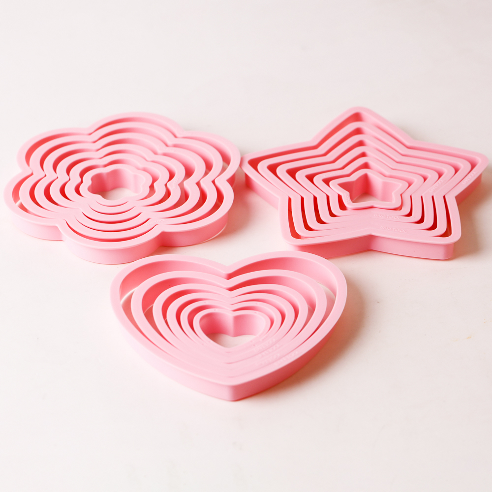 1 zestaw/3 zestawy różowe serc – Kitchen Baking Set recenzja i cena