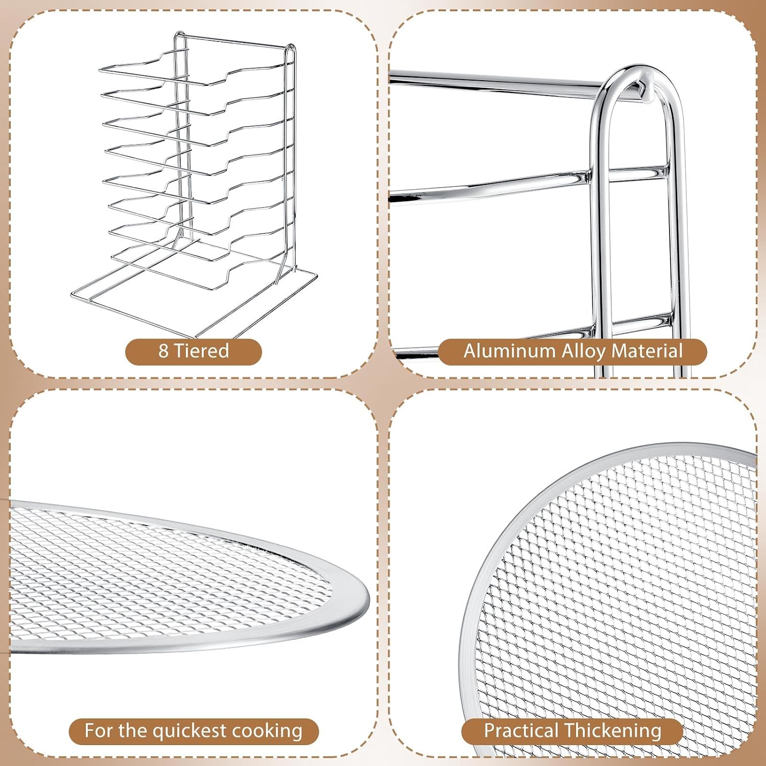 Stojak na pizzę z 8 poziomami  – Kitchen And Baking Equipment recenzja i cena