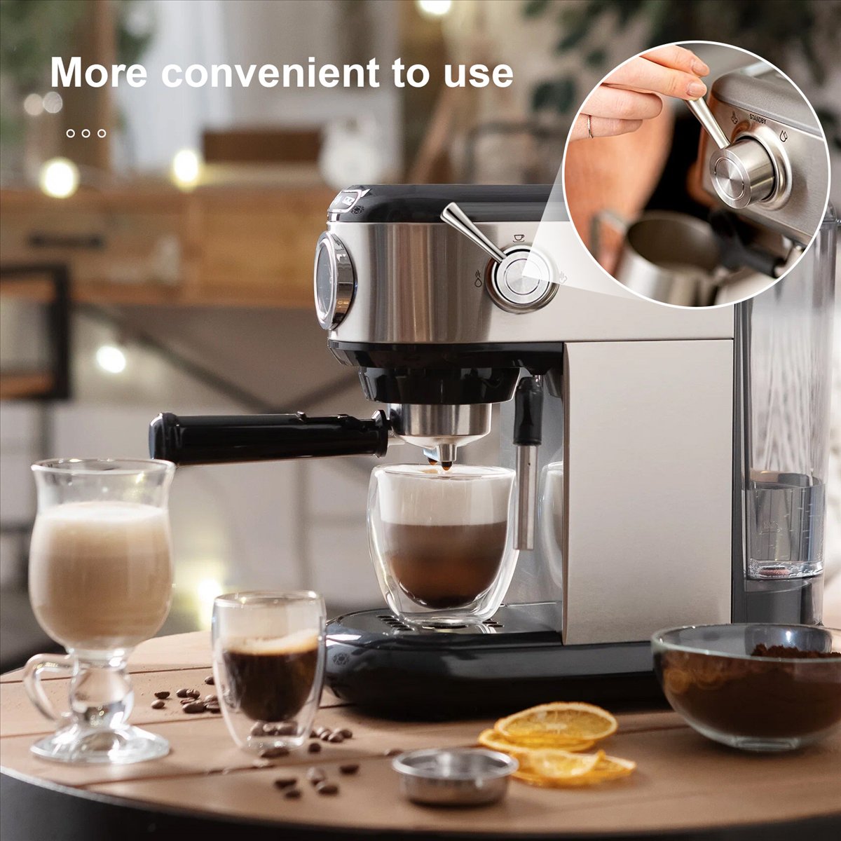 (A25M) Zamienna dźwignia pary  – Breville Espresso Barista Express recenzja i cena