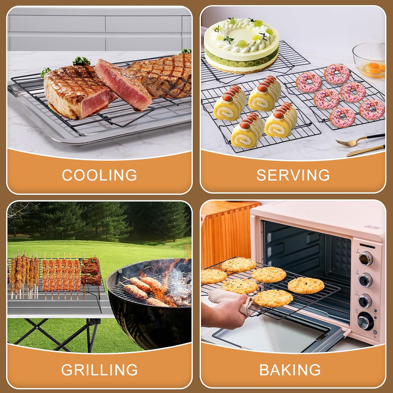 3-poziomowe stojaki chłodzące, – Kitchen Baking Rack recenzja i cena