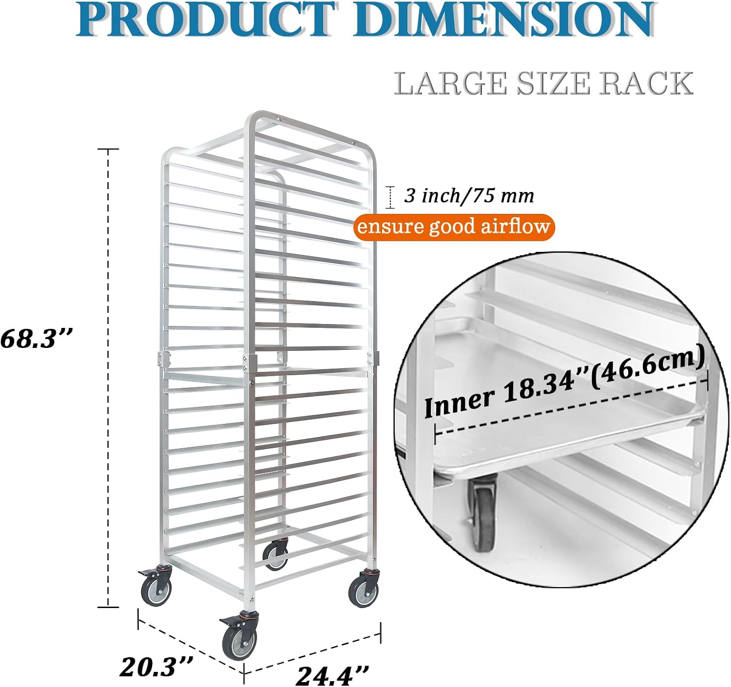 Komercyjny 20-poziomowy stojak – Kitchen Baking Rack recenzja i cena